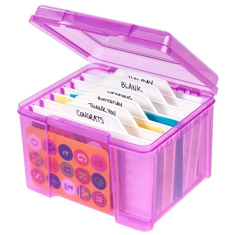 greeting card storage box organizers.